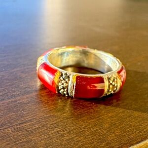 Carnelian with Marcasite Ring
Size 8